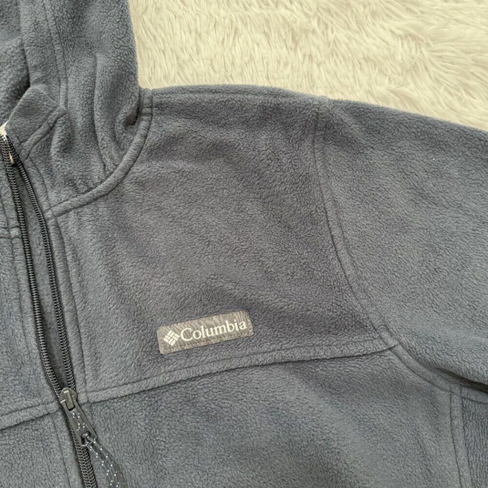 Men Columbia Hoodie Fleece Jacket Hoodie Dark Blue Size Medium Casual Outdoor - Picture 6 of 9